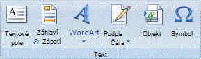 Vzhled pásu karet aplikace Excel
