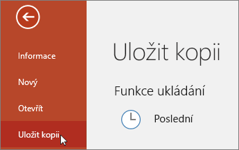 Uložení kopie do souboru >