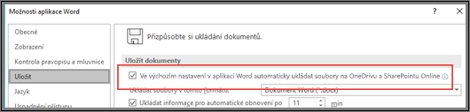 The File > Options > Save dialog showing the checkbox to enable or disable autosave