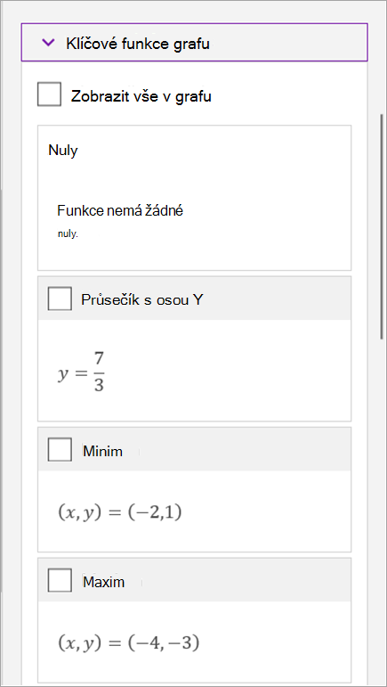 Psaní matematické rovnice ve OneNotu pro Windows 10