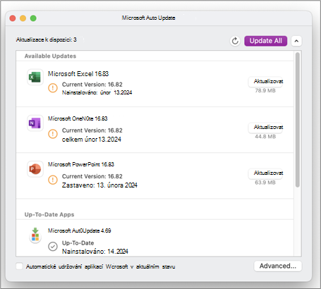 Microsoft AutoUpdate Update All
