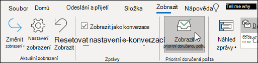 Zobrazit prioritní doručenou poštu