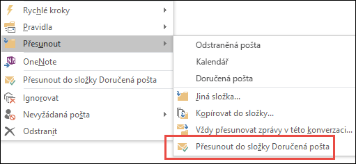 Move to inbox