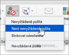 Označení zprávy jako vyžádané