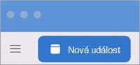 Nová událost Outlooku pro Mac