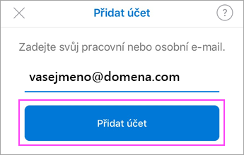 Zadejte svou e-mailovou adresu
