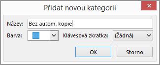 Přidat novou kategorii