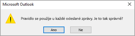 Zpráva s potvrzením