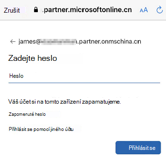 Nastavení e-mailu pomocí aplikace Pošta v iOSu, snímek obrazovky šest