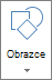 Tlačítko Vložit obrazce