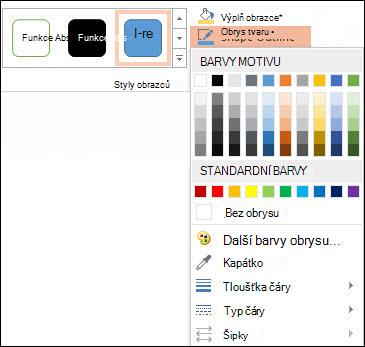 Příkaz Obrys obrazce