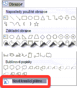 Vybrat kreslicí plátno