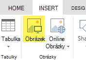 Tlačítko Vložit obrázek 