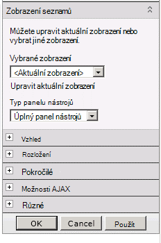 Nabídka Webová část
