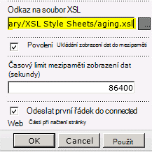 Odkaz na soubor XSL vložený do