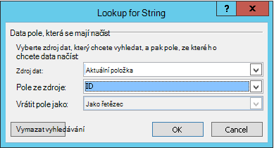 Vložení hypertextového odkazu na položku seznamu 3