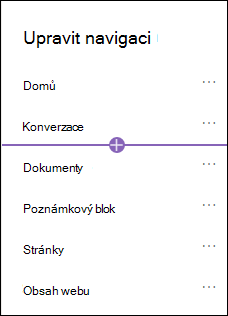 Přidat navigační okno s vybranou možností odkazu.