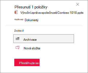 Přejít do složky