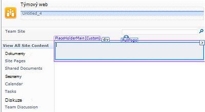 Přidání stránek v aplikaci SharePoint Designer 2010