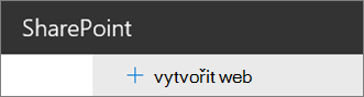 Příkaz Vytvořit web