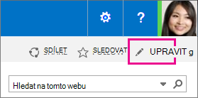 Úprava odkazu