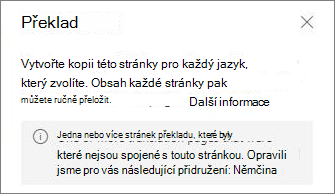 Chybová zpráva překladu.