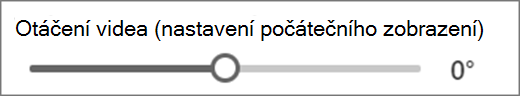 otáčení videa