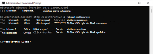 Příklad příkazového řádku