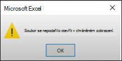 Chyba chráněného zobrazení souboru v Office