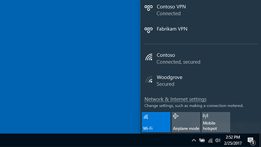 Připojeno k VPN