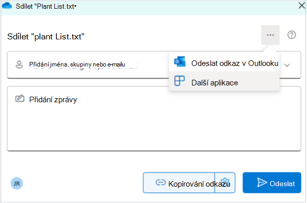 Snímek obrazovky Sharing Files with an App