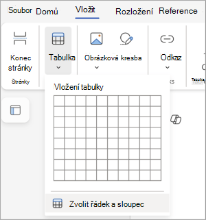 Výběr řádků a sloupců