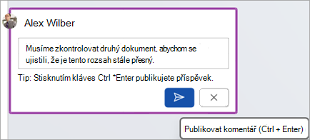 Blok komentářů v Word