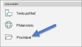 The Browse option on the File, Open menu.