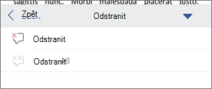 Odstranění komentářů