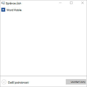 Ukončení úlohy