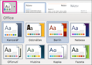 On the Design tab, select Themes
