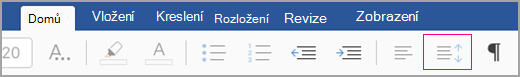 Ikona řádkování iPadu