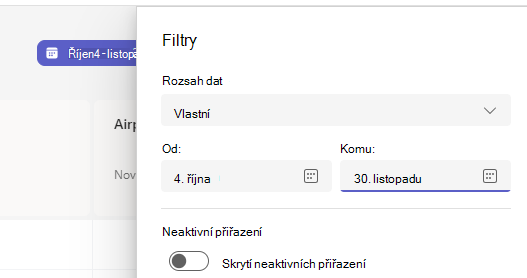 filtr známek