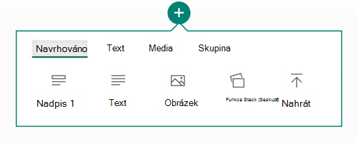 Jaký druh obsahu chcete přidat
