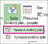 Nastavení směrného plánu pro váš projekt