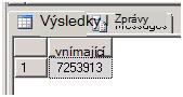 Výsledky dotazu