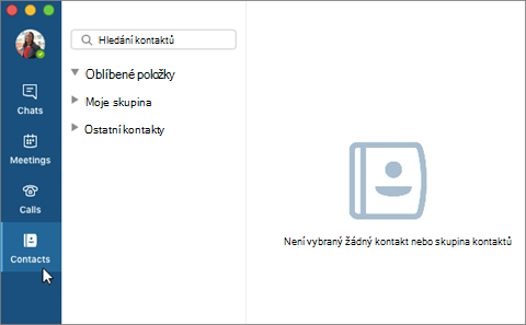 Contacts tab