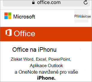 Přejít na office.com