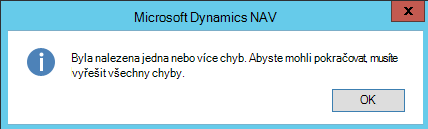 Chyba, pokud má nezdanitelný příjem prázdnou hodnotu