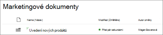 Nová složka knihovny dokumentů