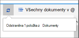 Stavový řádek Odstranit v horní části obrazovky