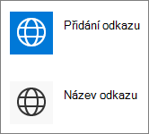 Kompaktní zobrazení rychlých odkazů