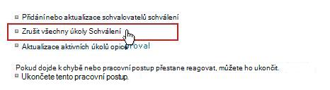 Odkaz Zrušit všechny úkoly