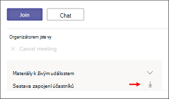 Stáhnout obrazovku sestavy zapojení účastníků
